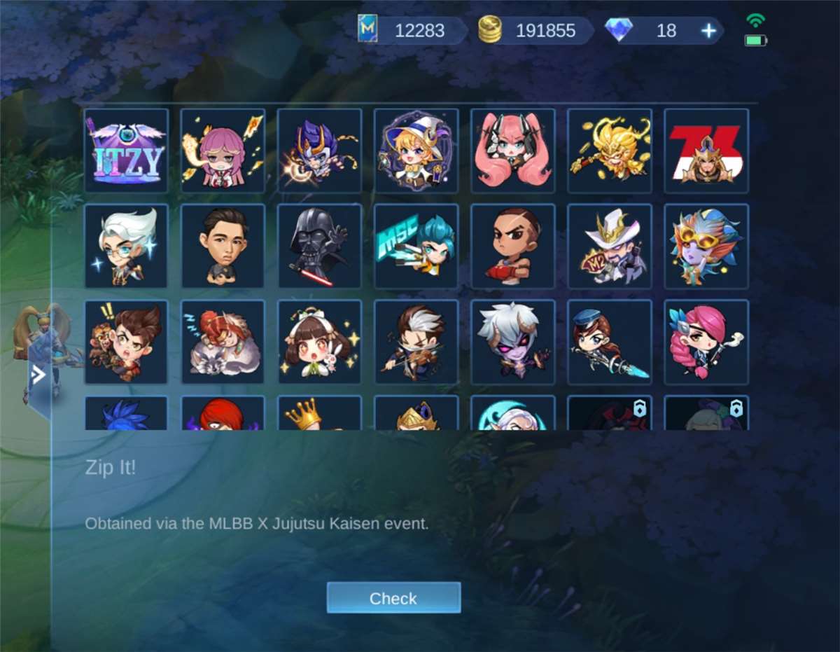 Game account sale Mobile Legends